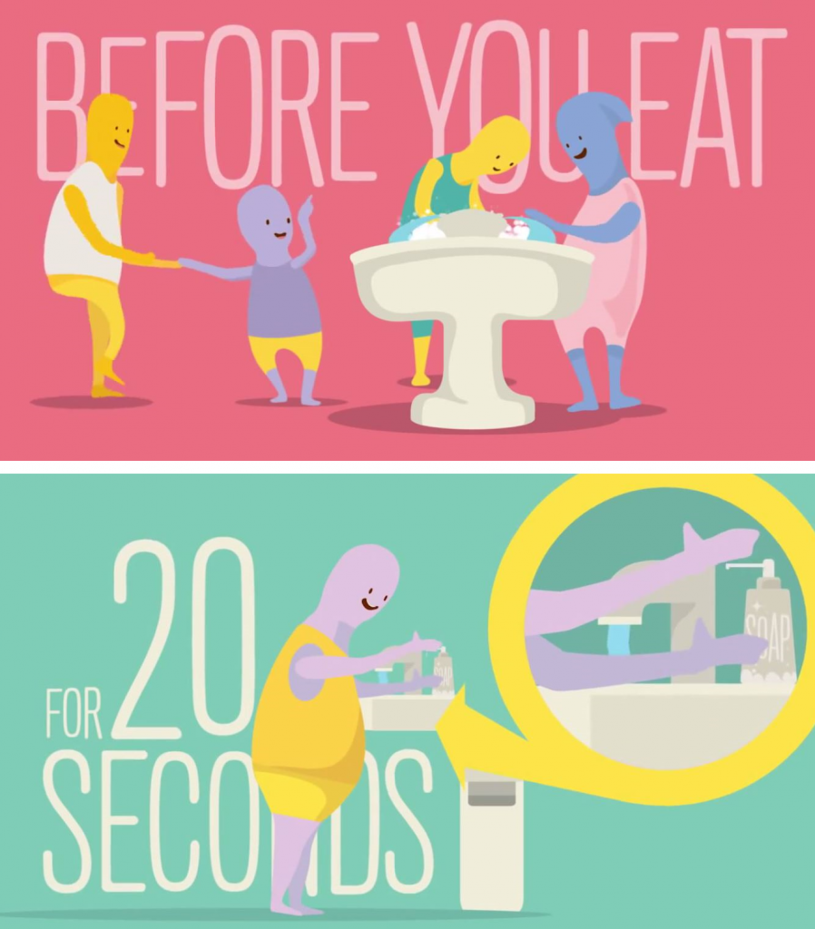 before you eat for 20 seconds