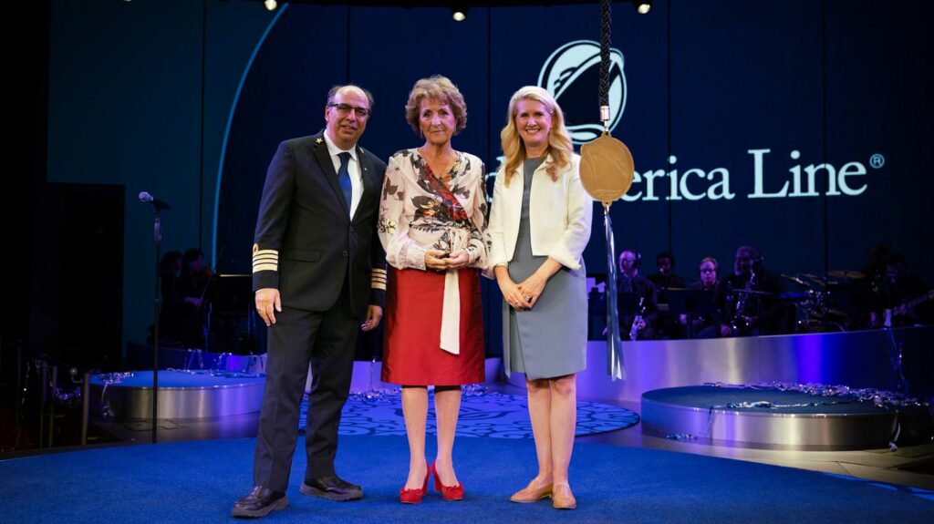 holland america line christening rotterdam