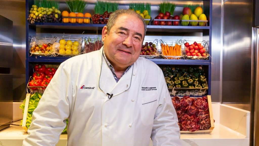 Emeril Lagasse Chief Culinary Officer carnival cruise line