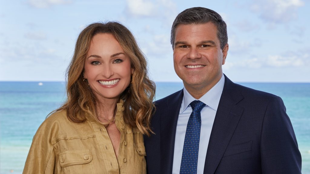 Giada De Laurentiis and Oceania Cruises President Frank A. Del Rio