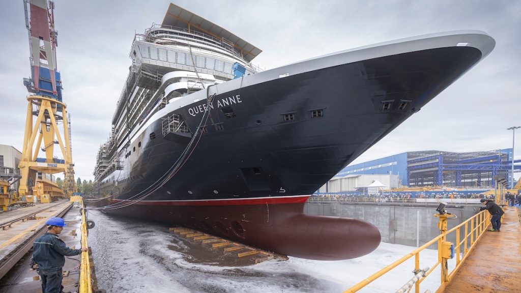 cunard queen anne float out